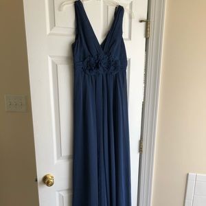 Adriana Papell Formal Navy Gown